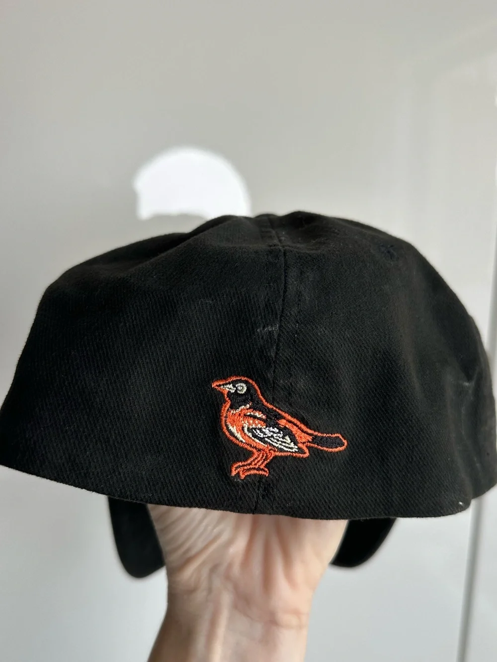 Nike Orioles Hat Cap Black Orange Baseball One Size Flex Fit